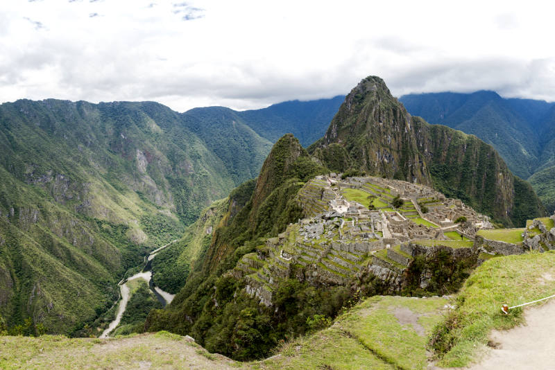Panoramic view of Machu Picchu