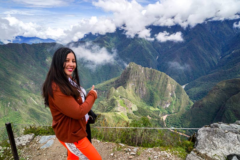 View from the summit of Machu Picchu Mountain
