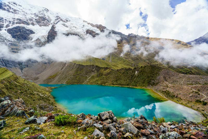 Full view of the Humantay Lagoon