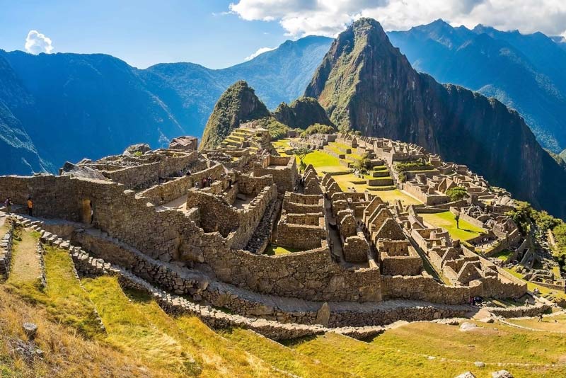 Photo of the Inca citadel from the panoramic route – Machu Picchu
